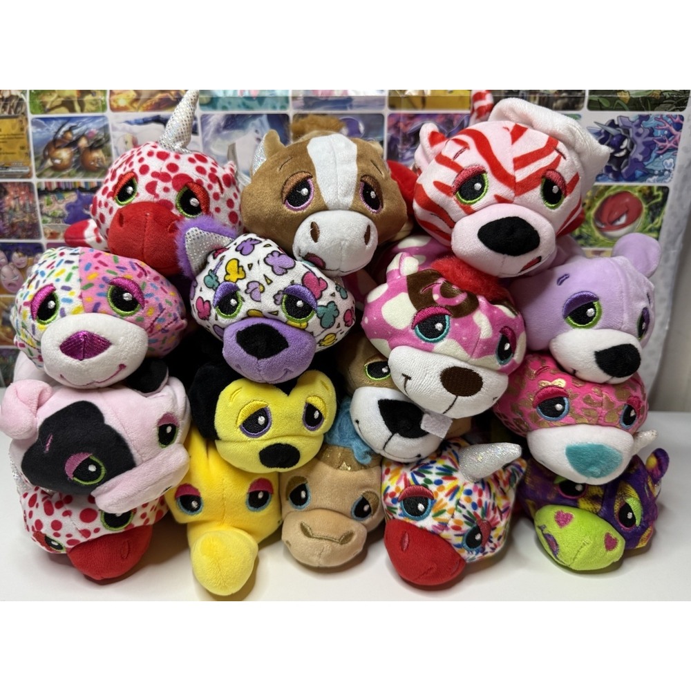 Cutetitos Plush Lot of 16 7-8" Stuffed Animals Basic Fun No Blankets